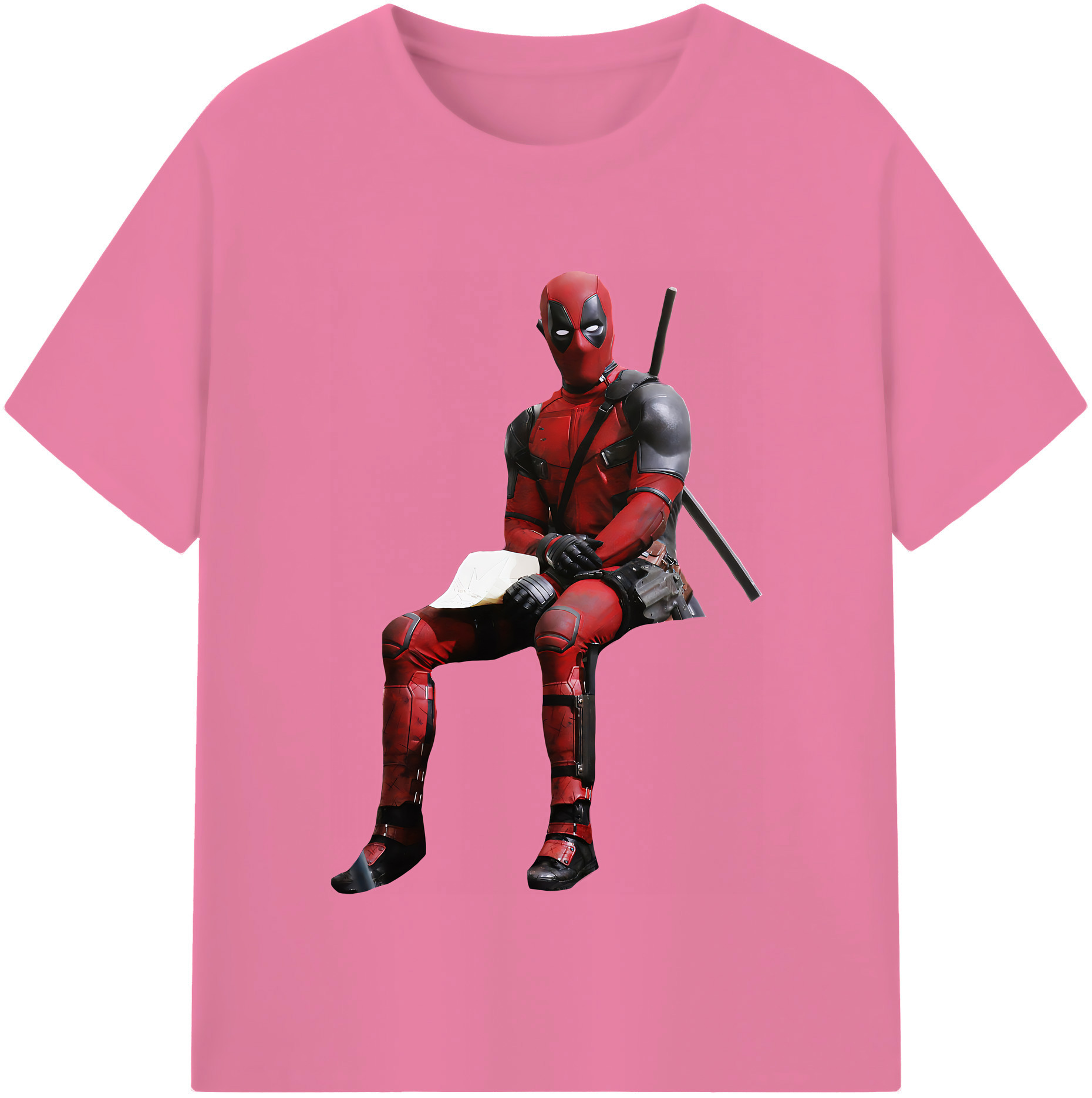 （画像用） Deadpool デッドプール 綿100％半袖Tシャツ（フロントプリント）